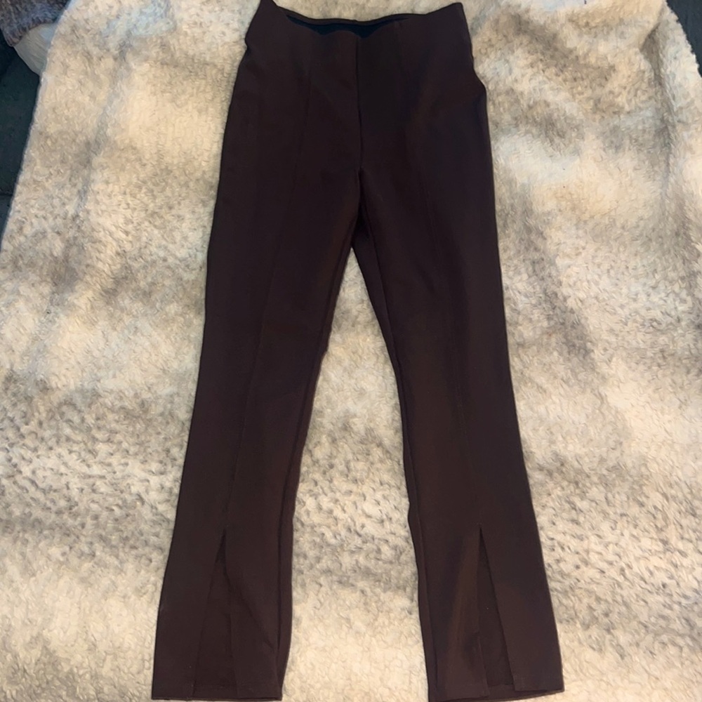 Old Navy extra high-rise skinny split hem pants